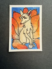 ACEO Original Art Card Signed by Veronica Lee/ CREATURE SERIES/ beks_and_lo