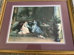 Listed Artist Gustave Léonhard De Jonghe”3 generations” (1829-1893)ornate frame