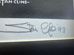 Stan Cline Felix Chevrolet Los Angeles 1957 Signed 1993 Artwork Original Label