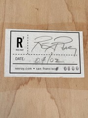 Rex Ray Original Mixed-Media Resin Collage Signed 4/02 #0600 12×16 San Francisco