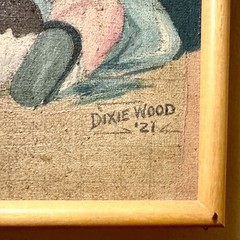 Antique Ouija painting Charles Twelvetrees illustration 1921