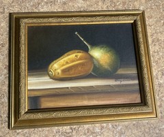 Set Of 3 Vintage Original Erpinest Still Life Oil Paintings 13” X 10.5”