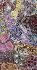 Karen Bird Ngale 💕Aboriginal Art 118cm X 60cm COA Supplied KB2J-A