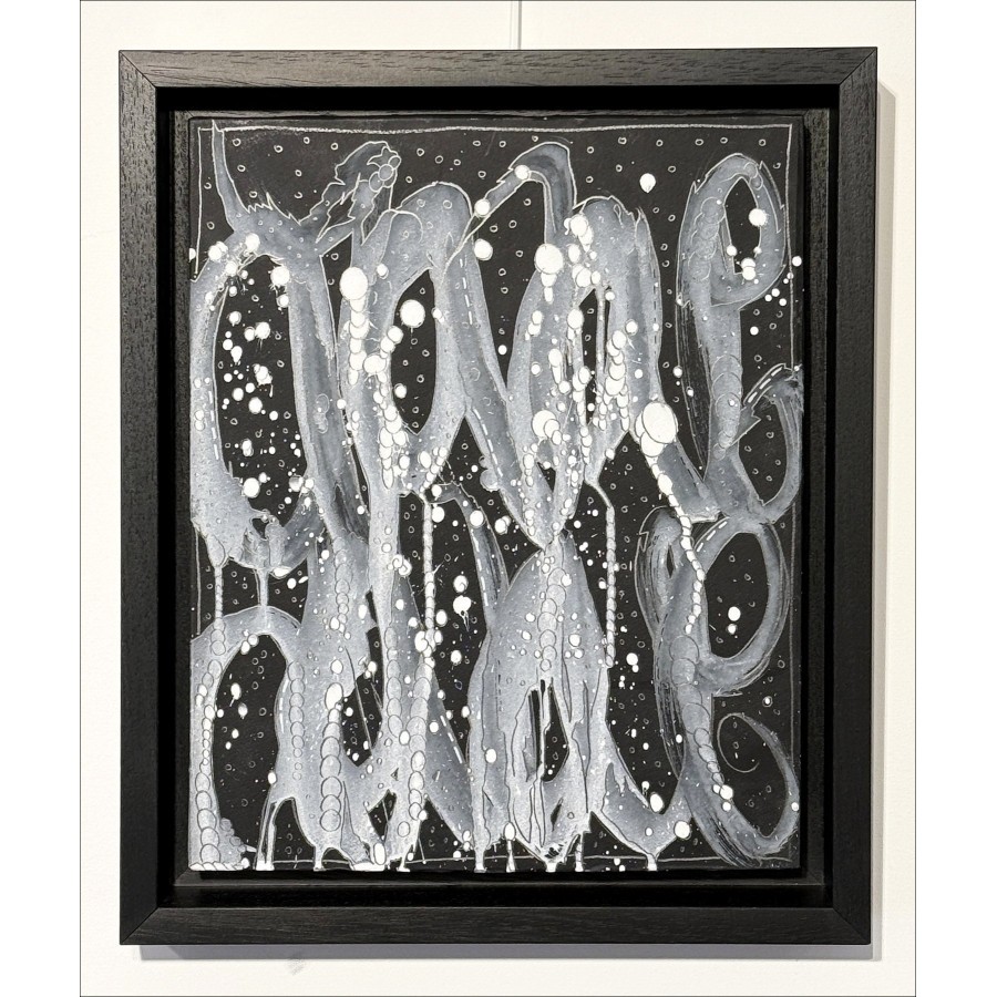JONONE – Original Painting „Composition in Black – I“ 44x31cm – 2025