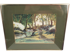 Roy Kerswill Watercolor – Original Early work, gift from heir of artist. 9″ x 12