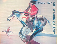 Veloy Vigil Signed & Numbered 494/500 Art Wagon Gallery Poster 1977