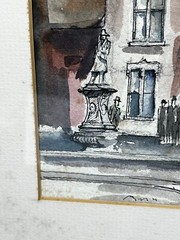 Thomas Malloy Watercolor Painting Trenton City Hall NJ New Jersey Framed
