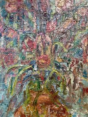 Original Old Russian Avant Garde Oil Painting, Impasto Expressionism, ca 1920