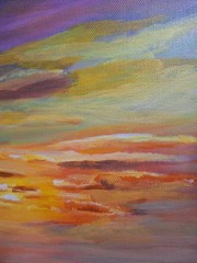 Original 10×10 Cabin Acrylic Painting Home Decor