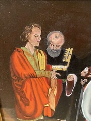 Vtg Painting On Canvas Museum Repro The 4 Apostles By Albrecht Durer 22.5″x 19.5