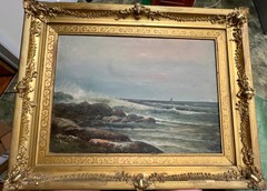 1919 original oil painting 20 x 28 inches Frederick Theodore Weber Columbia SC