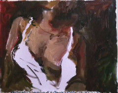 16″x20″ Boudoir Cubism Portrait Woman Oil Painting on Canvas Original Signed
