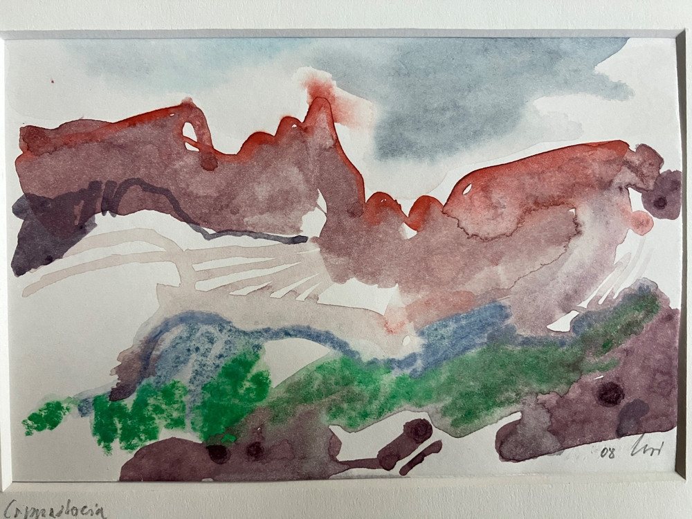 „Cappadocia“ Heinrich G. Noé, 2008 watercolor, 14×10 cm