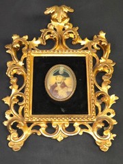Antique Handpainted Portrait of Admiral Lord Horatio Nelson on Porcelain