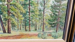 Margaret Munro Stratton McLennan (1911-1995) Pines Near Grand Canyon Acrylic