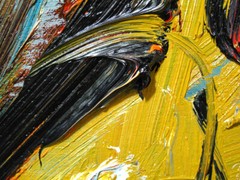Abstract-art Deco-realism -oil on canvas nyc painting-Figurative Dreaming Man