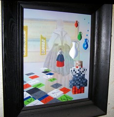 American Delft – Oil on Masonite Original Painting 16″ wide x 20″ high – Framed