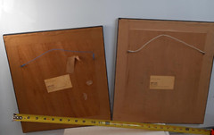 Vintage Japanese Framed 4 Prints/Lithograph Efren Valdes Black White Landscapes