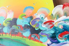 Peter Max Without Borders (Ver. III) Signed 2018 Original Painting on Canvas