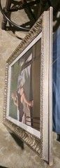 Used Oil Based Canvas Painting Wall Art. Signature by RICHARDS 33X27 Inches.