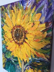 Sunflower 2. Original Oil Painting