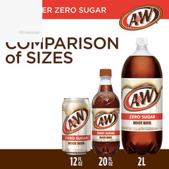 Zero Sugar Root Beer Soda, 12 Fl Oz Cans, 12 Count