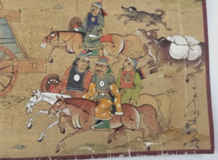 Mongolia Mongolian Painting on Canvas possibly Marzan Sharav ca. 20th century