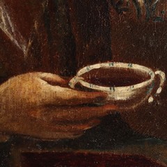 The Drinker Antique Painting Disciple of Giacomo Francesco Cipper XVIII Century