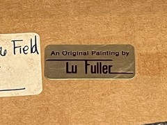 Lu Fuller Original Watercolor Painting “Left Out In The Field” Winter Landscape