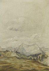 Friedegart Bone 20. century Leipzig/painting mountain landscape around 1940