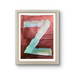 Alphabet Magic Graffiti Z Style Original Acrylic Painting Paper 11×14