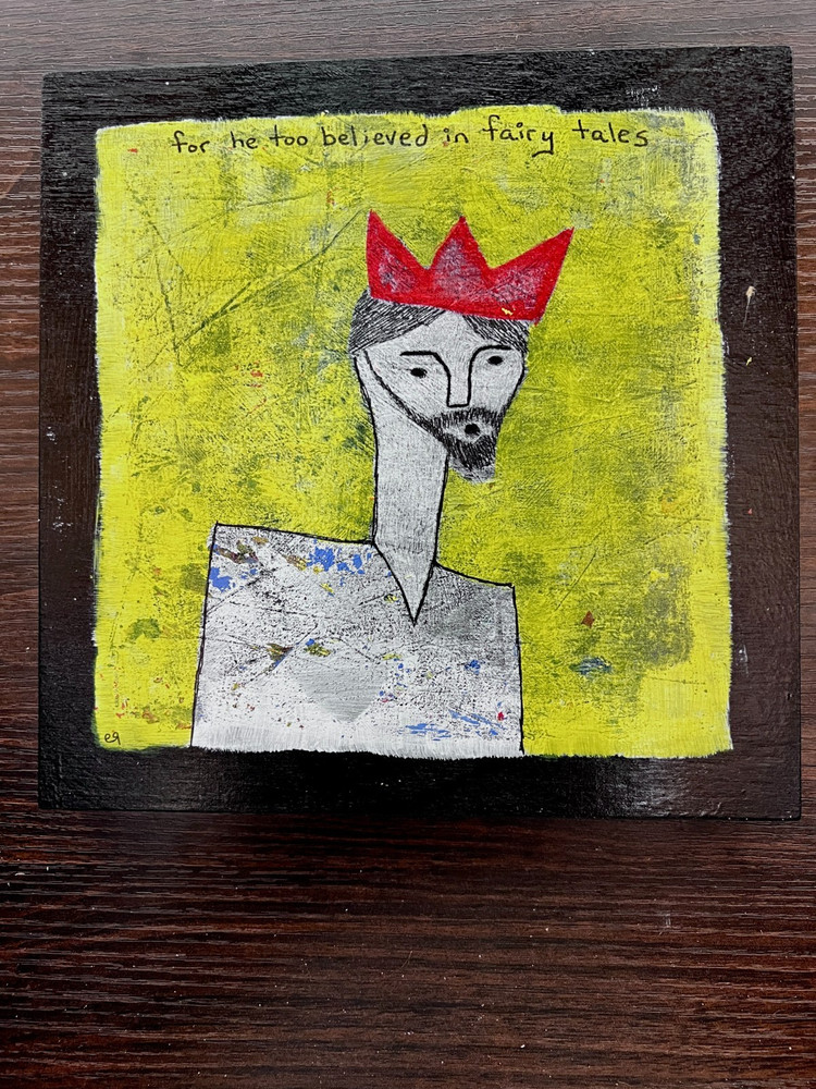 e9Art 8×8 ‚for he too believed in fairy tales‘ outsider art brut naive