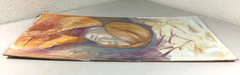 George Kosanovic Oil On Board „Woman In Fall“ Painting 20.5″ x 11.75″