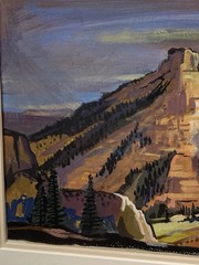 RARE Louie Ewing „Navaho Butte“ Original Gouache Painting & Serigraph Fine Art