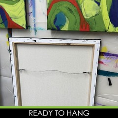 Original Abstract Man Face Painting 11×14 Loose Brush Strokes Canvas Wall Art