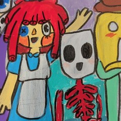 Hand-Painted Amazing Digital Circas, Unframed Single Piece