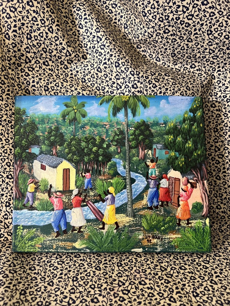 Original Art Painting on Canvas Artist L.Y. Alaby 8 x 10 Unframed.