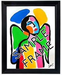 JULIEN Original 11X14 COLORFUL TREE Unique Abstract Expressionism Wall Art PAPER