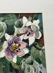 FREDERIC WHITAKER PAINTING AMERICAN FLORAL IMPRESSIONISM LISTED FAMOUS SMALL