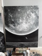 Acrylic BW Paintings commissioned