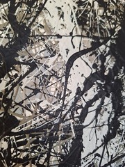 Original Abstract Action Painting jackson pollock style signed Canvas Art