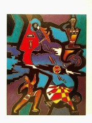 1996 AMERICAN NEAL DOTY Sd „NEWS FLASH“ MODERN ORIG ACRYLIC on MASONITE w/ CoA