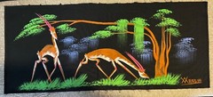 Nigerian Acrylic Paintings Artist Xxassin African Art Original Stunning!