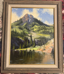 James P. Black Original Tobacco Lake Painting