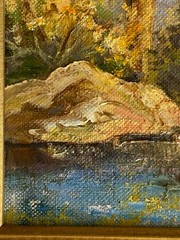 Miriam Sanberg Antique Early California Palm Desert Plein Air Landscape Painting