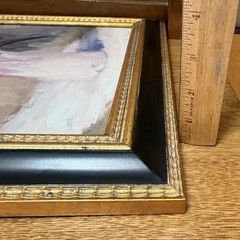 VTG Original Oil Painting “Red Tulips” By Bunny Oliver Signed Framed 16”x16”