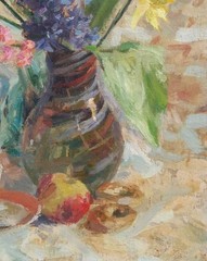 Oil painting Morning Ukrainian painter Unframed Decor original still life art