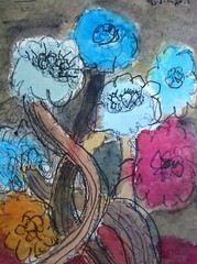 LEA  MAJARO-MINTZ (XXth CENTURY, ISRAEL) BEZALEL SCHOOL ABSTRACT PAINTING