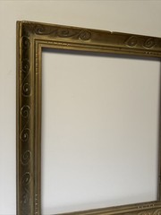 Antique Carved Wood Frame Art Deco Era Arts And Crafts For 18 By 22 “ Painting