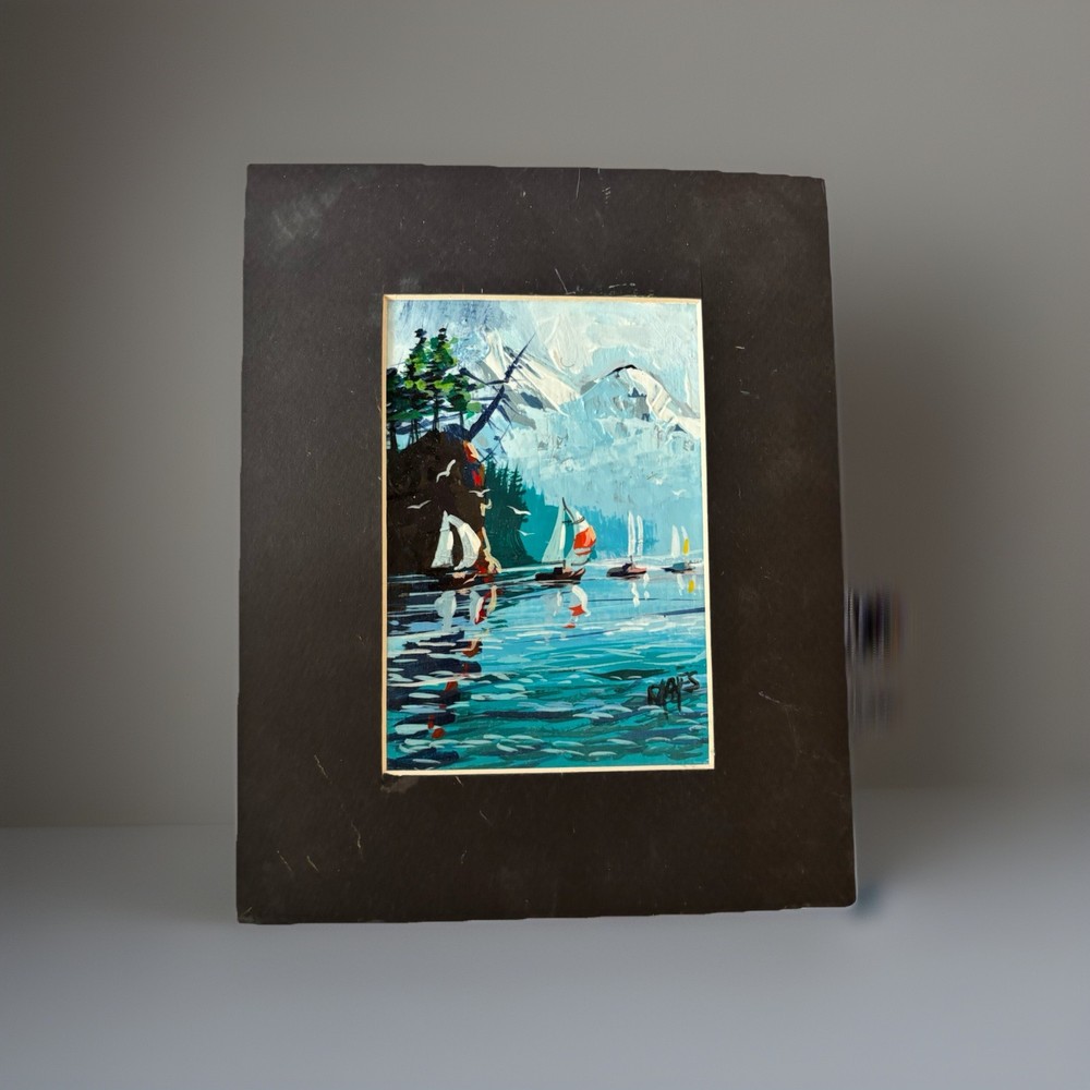 Danny Mayes Original Oil Painting “Sailing” Signed